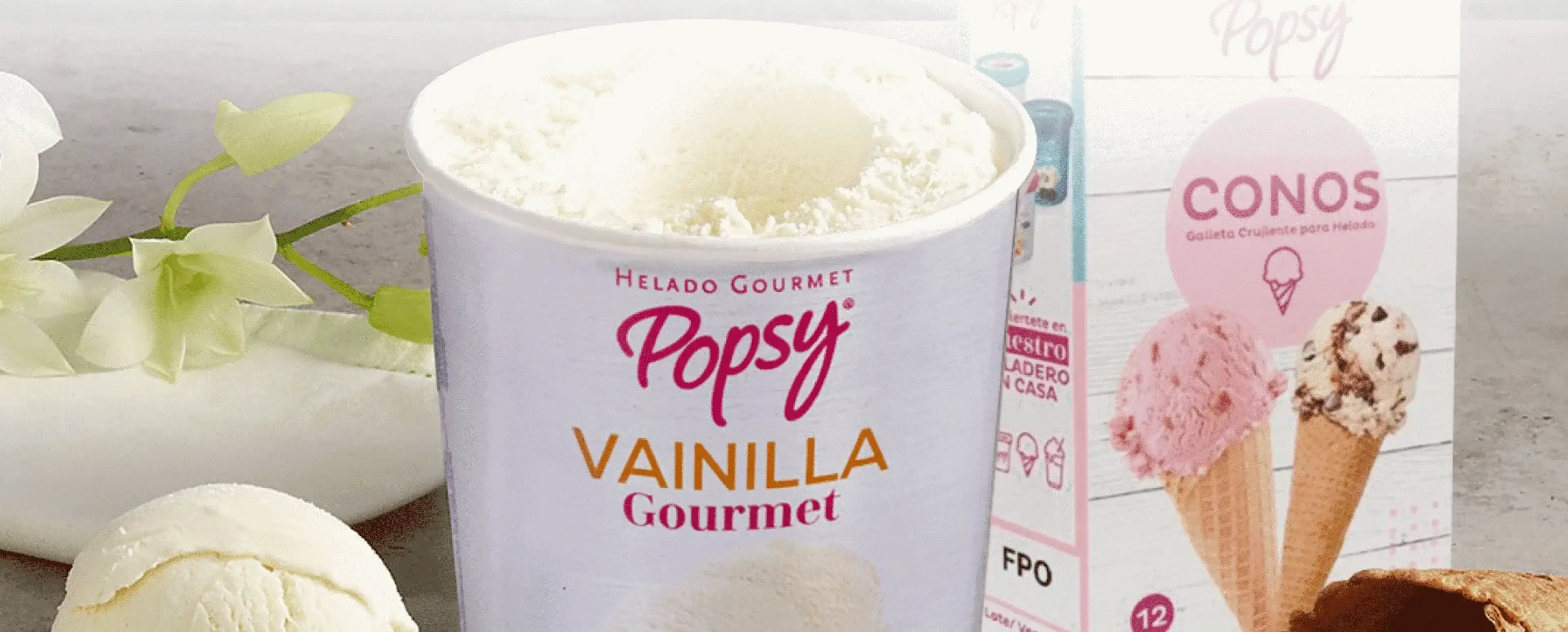 Helados Popsy vanilla
