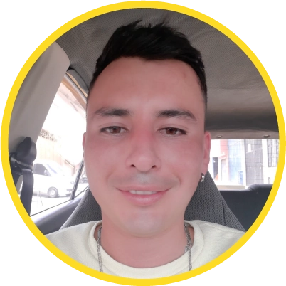 Juan Carlos Sánchez Hidalgo, ganador de concurso Bancolombia en Taxis Libres