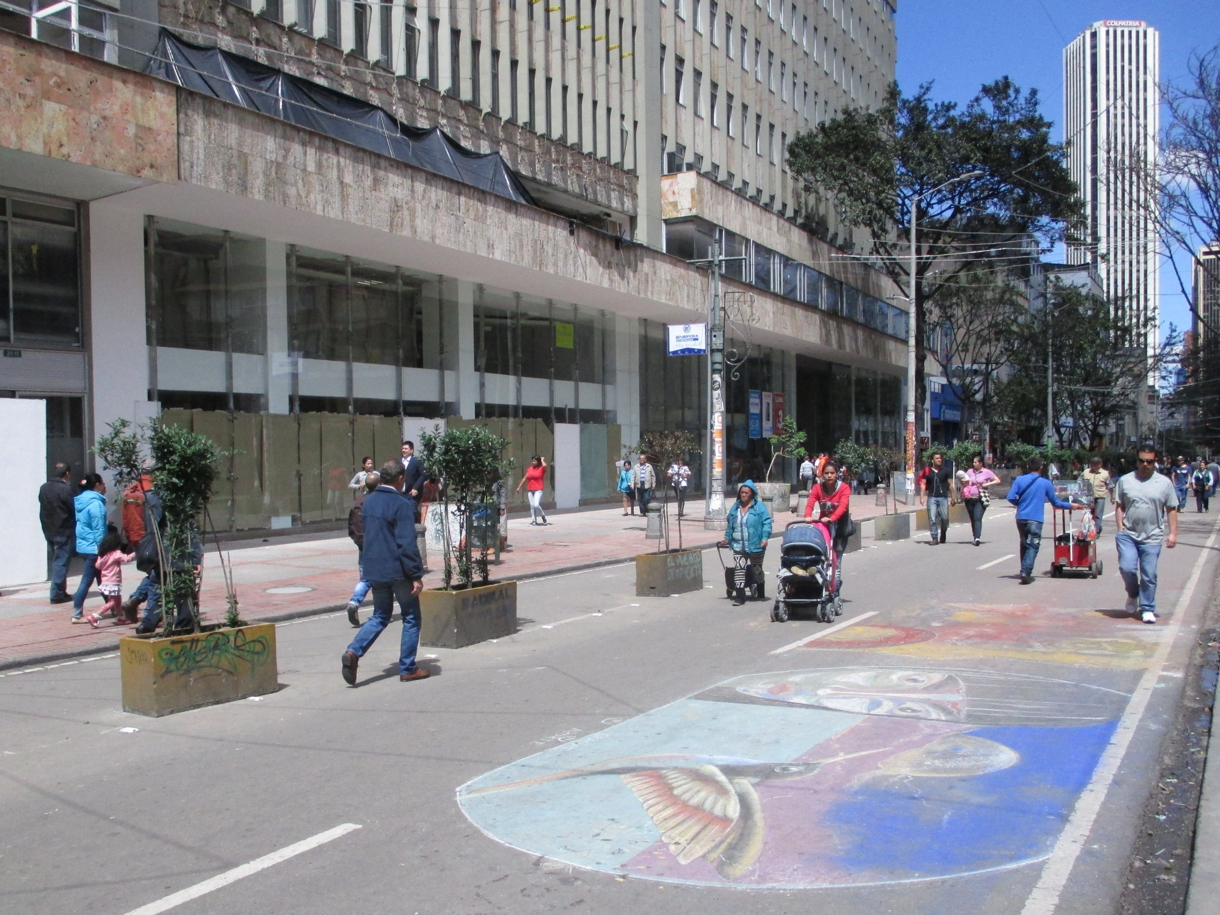Avenida Carrera Séptima en Bogotá