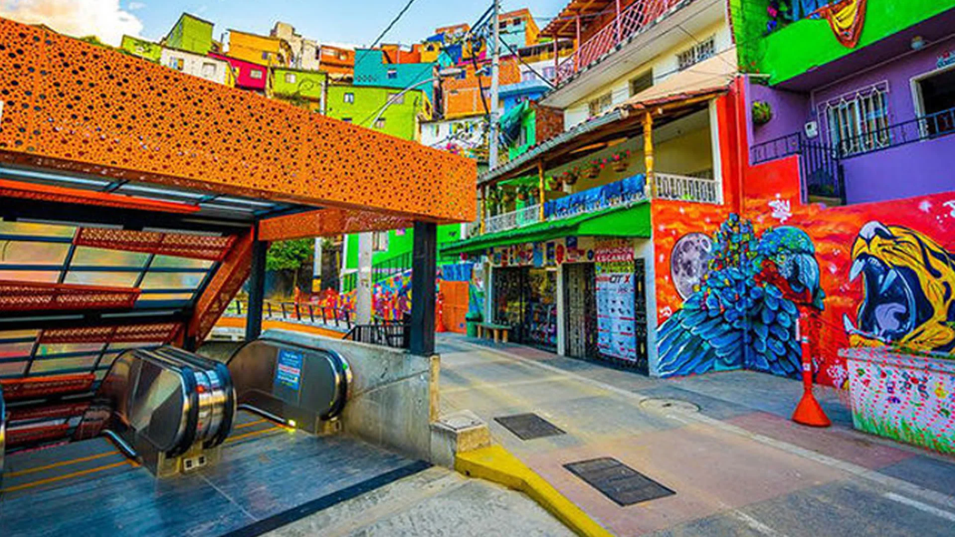 Mirador de Comuna 13 en Medellín