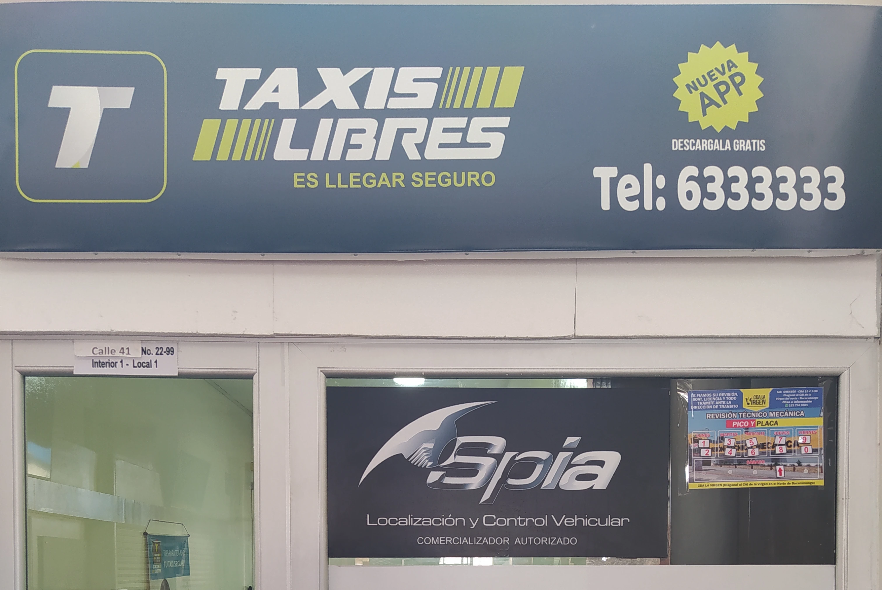 Taxis Libres sede de Bucaramanga, Santander