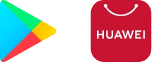 Icono de tienda de aplicaciones de google y huawei