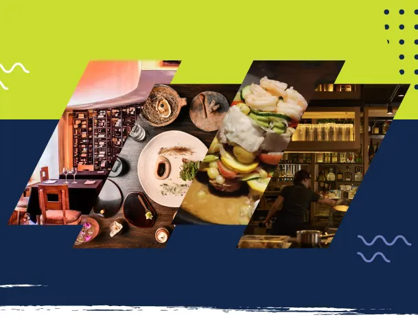 Taxi de Taxis Libres circulando por la Zona G de Bogotá frente a restaurantes de lujo.