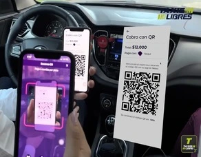 Pagos de servicios de taxi a través de códigos QR