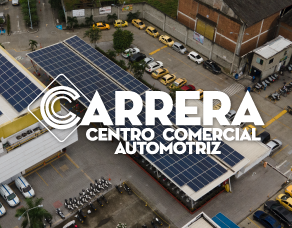 Nuevos paneles solares en el Centro Comercial Carrera Cali