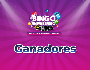 Ganadores Bingo Aniversario Carrera