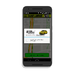 Pantalla de Taxis Libres App en sus inicios 