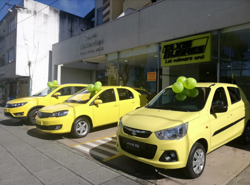 Pantalla de Taxis Libres App en sus inicios 